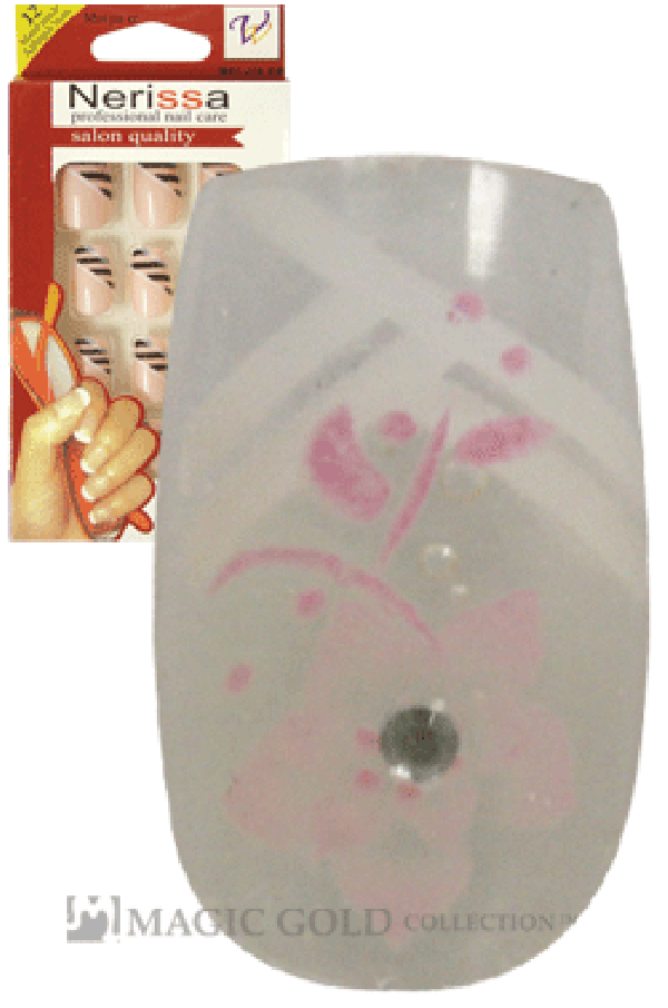 Nerissa- Hand-Made Air Brush Nails(NE039/12pcs) -pc