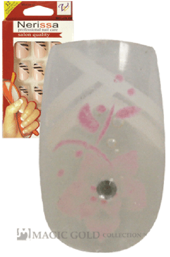 Nerissa- Hand-Made Air Brush Nails(NE039/12pcs) -pc