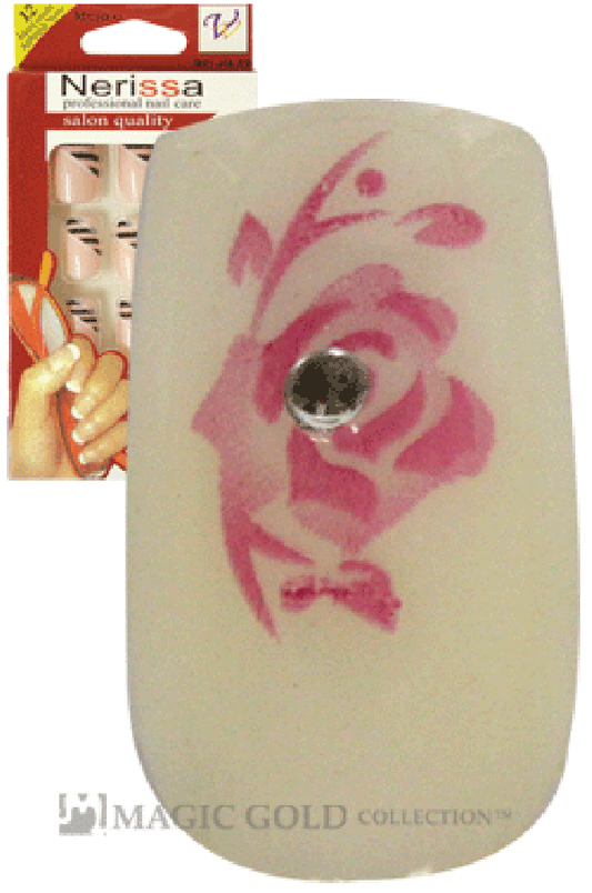 Nerissa- Hand-Made Air Brush Nails(NE046/12pcs) -pc