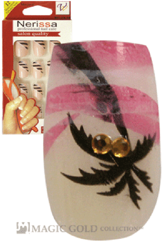 Nerissa- Hand-Made Air Brush Nails(NE053/12pcs) -pc