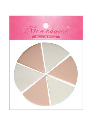 Éponge de fond de teint compensée en latex Nice Choice (6 pièces/pqt) -dz