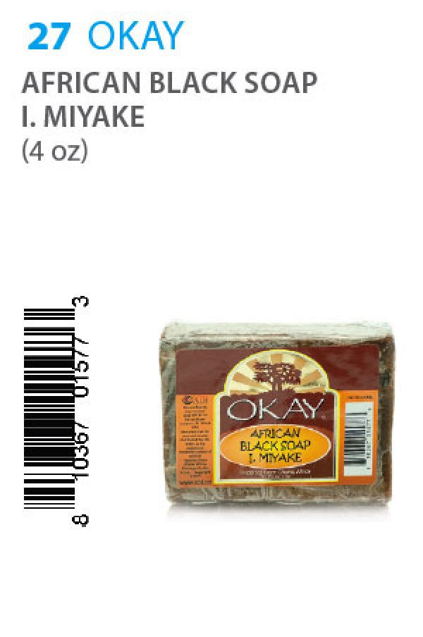 Okay-27 African Black soap I. Miyake (4oz)