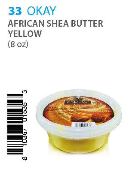 Okay-33 African Shea Butter Yellow (8oz)