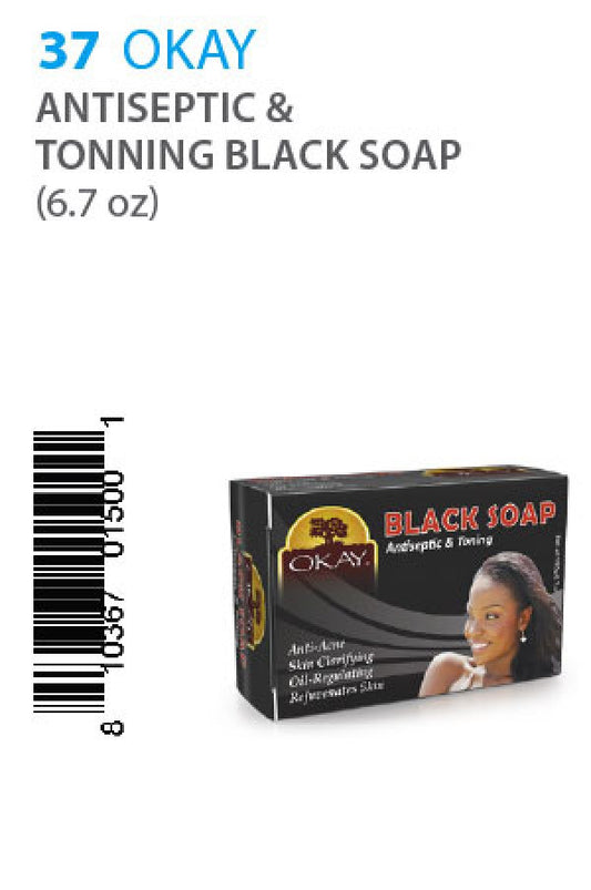 Okay-37 Anti septic & Tonning Black Soap(6.7oz)