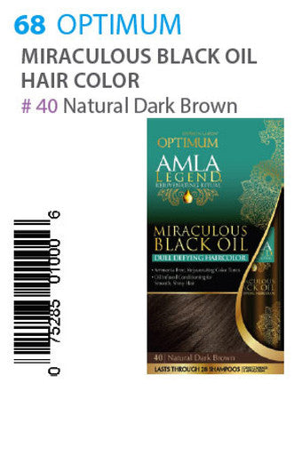 Optimum-68 Amla Legend M Black Oil HC 40 Natural Dark Brown