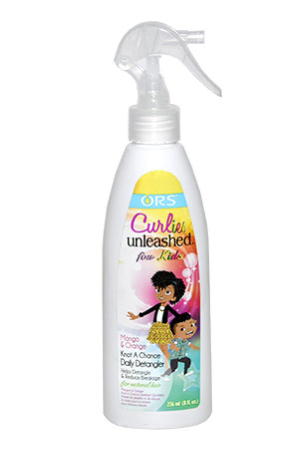 Organic Root-132 CurliesUnleashed For Kids Mango&Orange Knot A Chance Daily Detangler (8oz)