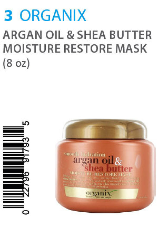 Organix-3 Argan Oil & S/B Moisture Restore Mask (8 oz)