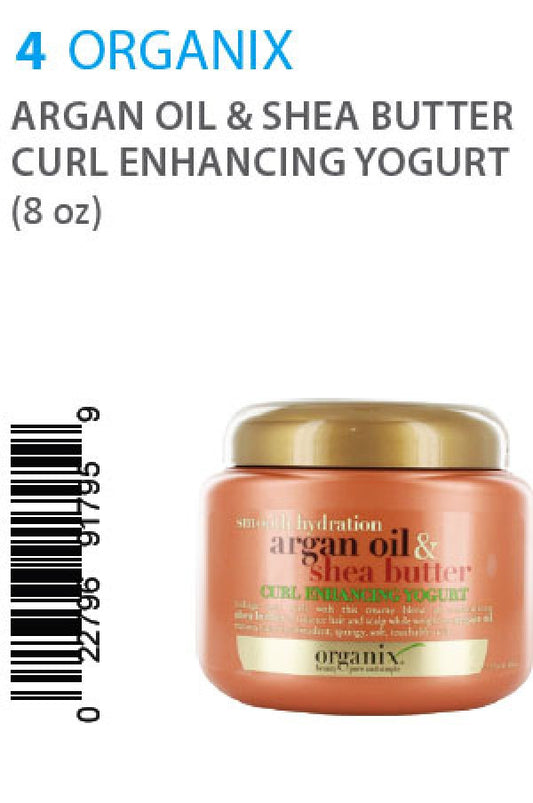 Organix-4 Argan Oil & S/B Curl Enhancing Yogurt (8 oz)