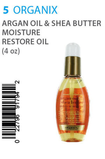 Organix-5 Argan Oil & S/B Moisture Restore Oil (4 oz)