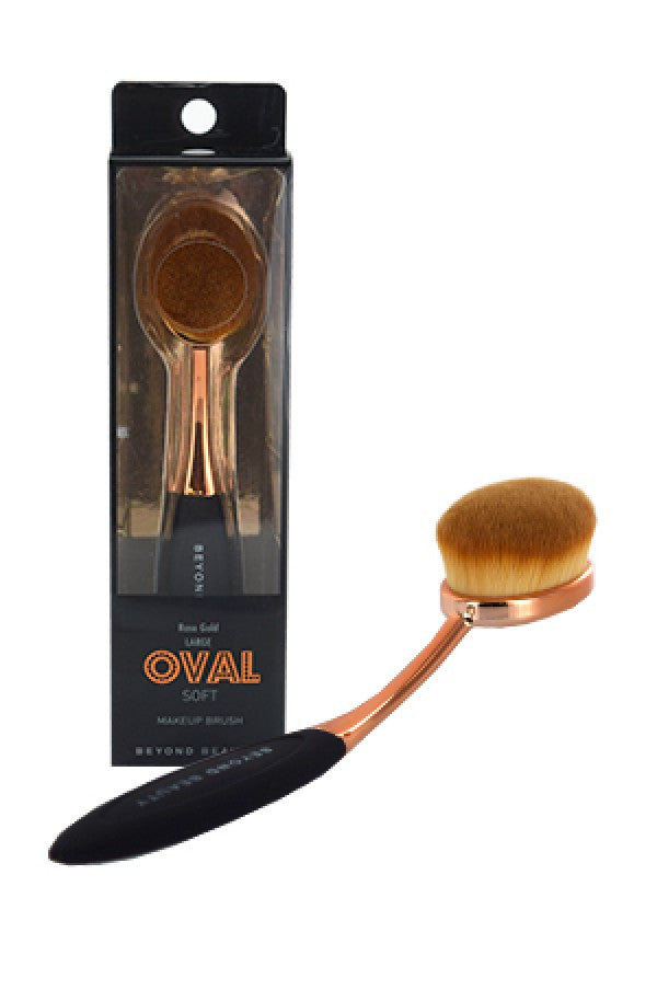 Oval- 30023 Soft Makeup Brush Rose Gold -Large