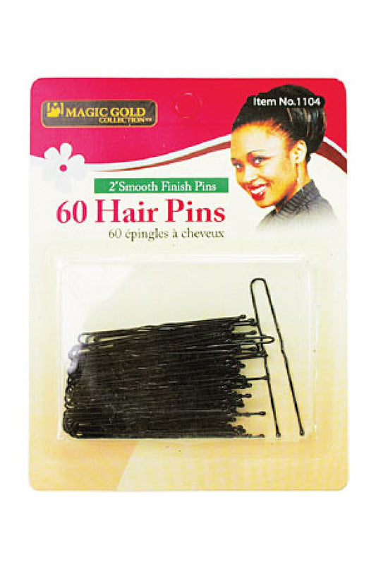 Magic Gold-1104 Hair Pins 2" (Black) -dz