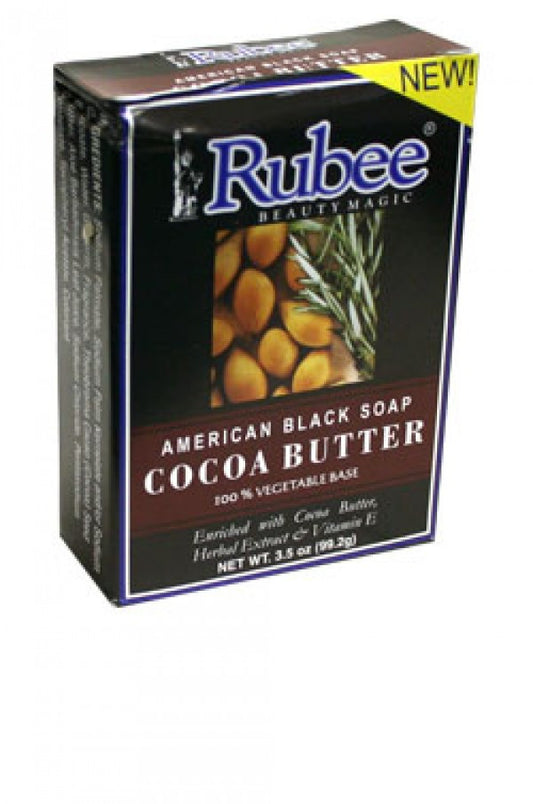 Rubee-12 Cocoa Butter American Black Soap (3.5oz)