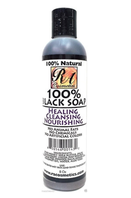 RA Cosmetics-5 100% Liquid Black Soap(8 oz)