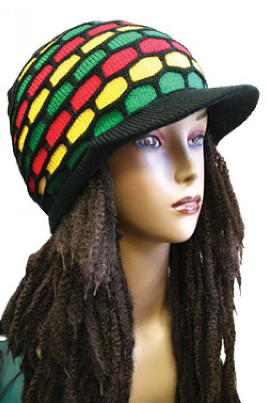 Ras-6 Rasta Hat 10" (Black/Yellow/Green/Red)