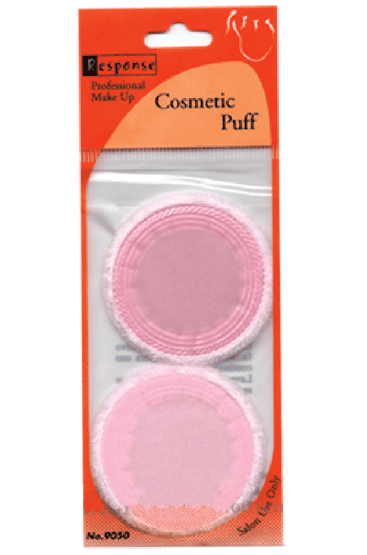 Response- Cosmetic Round Cotton Finish Fuff 2pc(9050) -dz