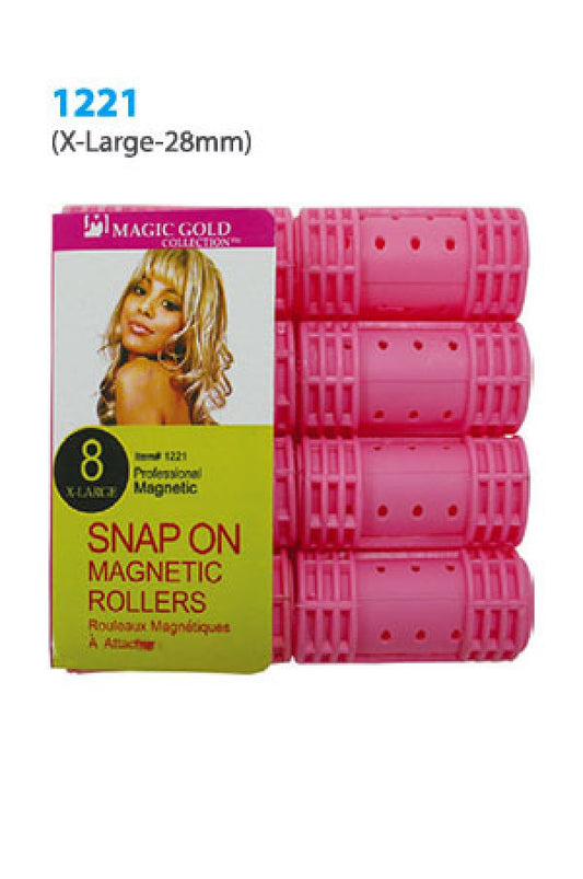 1221 0438 Snap On Magnetic Roller 8pc (XL/ 28mm/ Pink) -pk