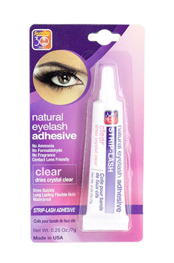 Salon Pro-77 Strip Eyelash Adhesive-Clear (0.25 oz/6 pc/ box)-box