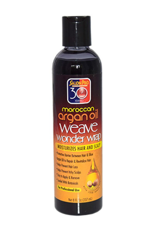 Salon Pro-40 30 Sec Weave Wonder Wrap Moroccan Argan Oil-Black(8oz)