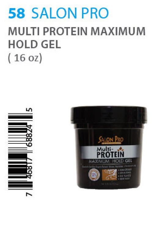 Salon Pro-58 Multi Protein Maximum Hold Gel (16oz)