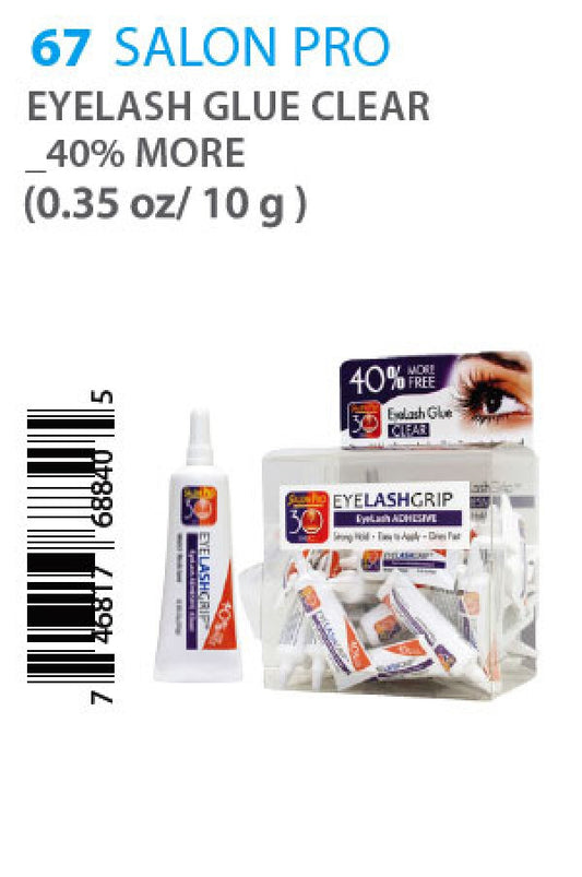 Salon Pro-67 Eyelash Glue Clear_40% more (0.35oz/10g)