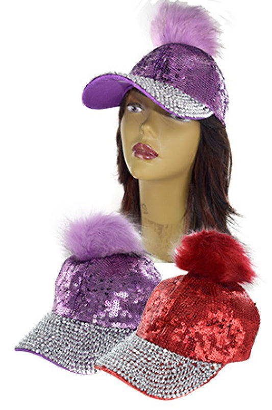 6495 Fashion Sequin Hat-pc