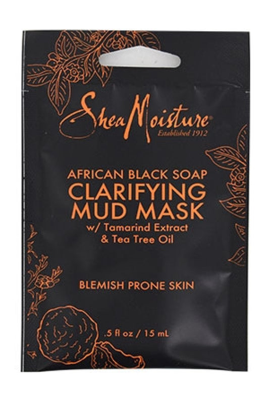 Shea Moisture-94 African Black Soap Mud Mask_Blemish Prone Skin 0.5 oz/12pk /ds-ds