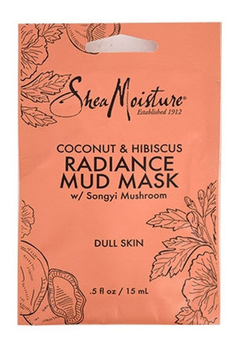 Shea Moisture-96 Coconut & Hibiscus Mud Mask_Dull Skin 0.5 oz/ 12pk /ds-ds
