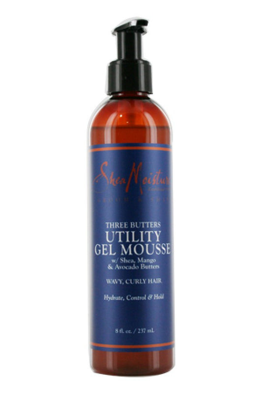 Shea Moisture-55 Three Butter Utitity Gel Mousse (8oz)