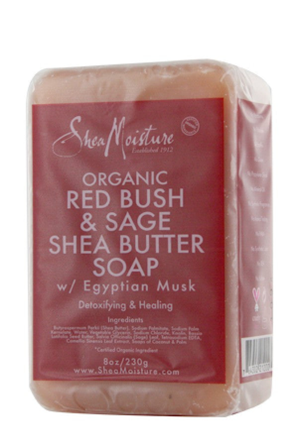Shea Moisture-56 Organic Red Bush & Sage Soap (8oz)