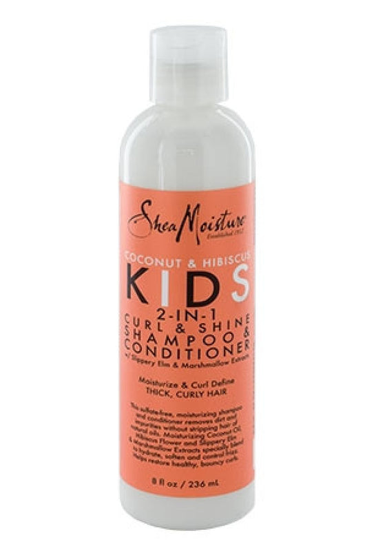 Shea Moisture-112  Kids Coconut & Hibiscus 2-In-1 Shampoo & Conditioner (8 oz)