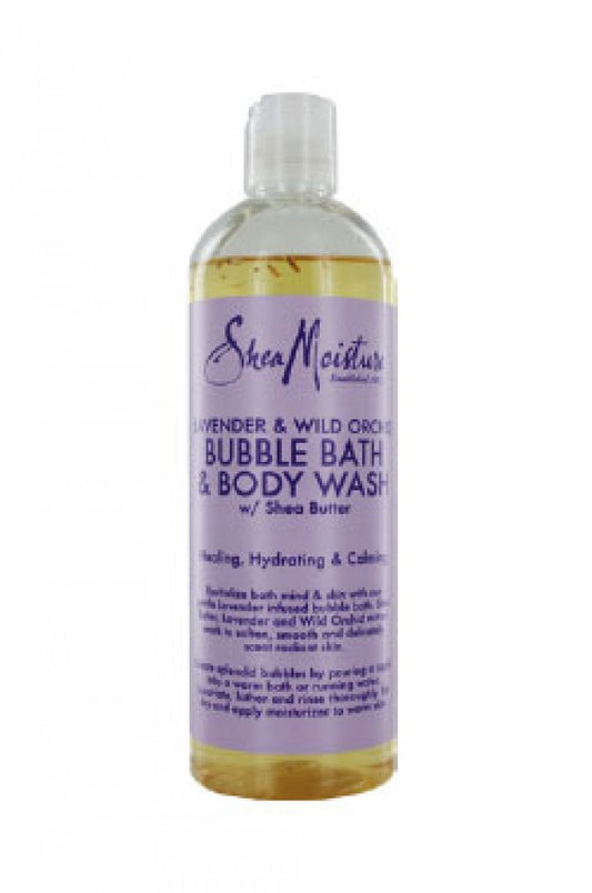 Shea Moisture-12 Lavender & Wild Or chid Bubble Bath (16oz)