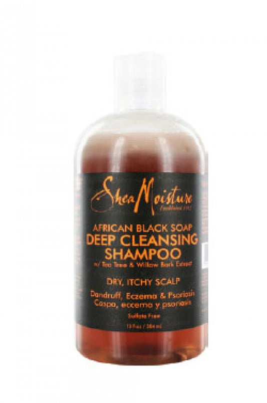 Shea Moisture-15 Africa Black Soap Deep Cleans. Shampoo(13oz)