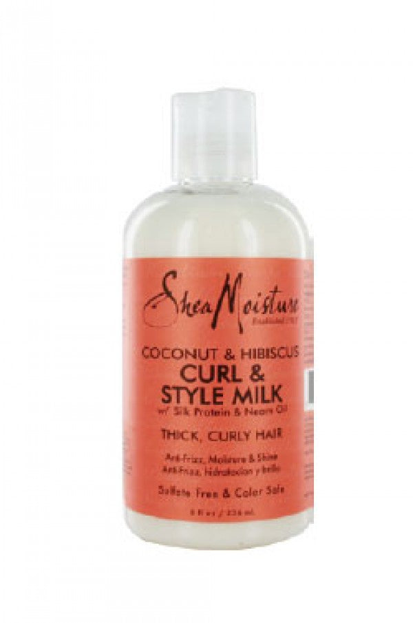 Shea Moisture-32 Coconut & Hibiscus Curl & Style Milk (8oz)