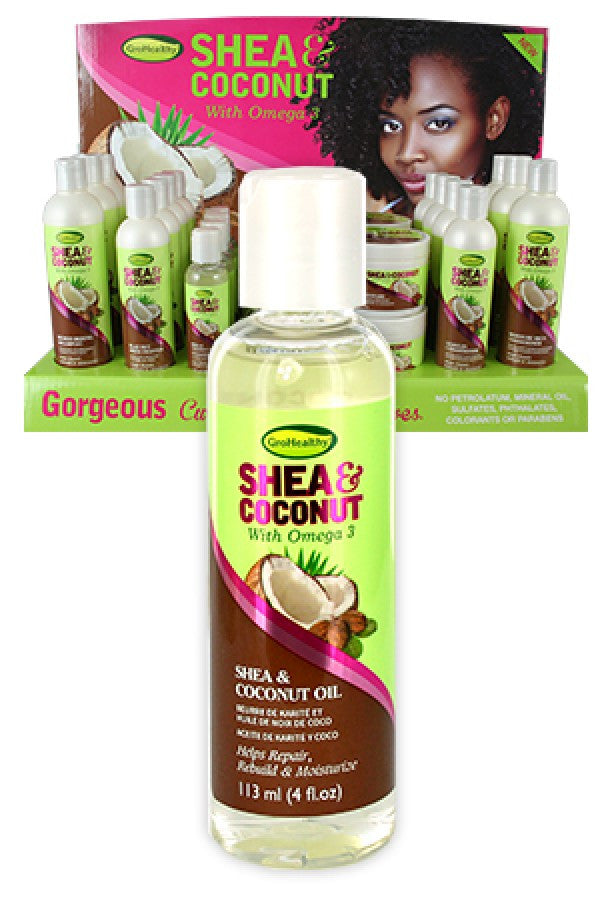 Sofn'free-48 Grohealthy Shea&Coconut Oil (4oz)