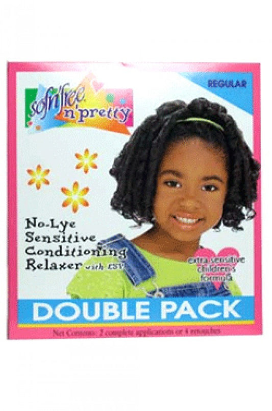 Sofn'freen'pretty-7 Conditioning Relaxer Double Pack -Coarse