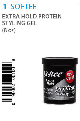 Softee-1 Extra Hold Protein Styling Gel -8oz