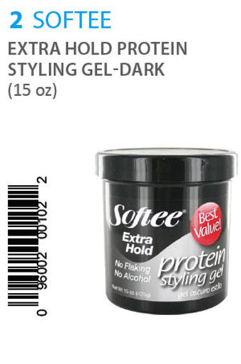 Softee-2 Extra Hold Protein Styling Gel  -15oz