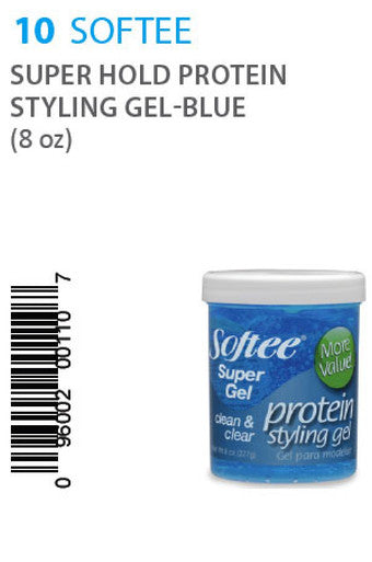 Softee-10 Super Hold Protein Styling Gel -8oz – Canada Beauty Supply