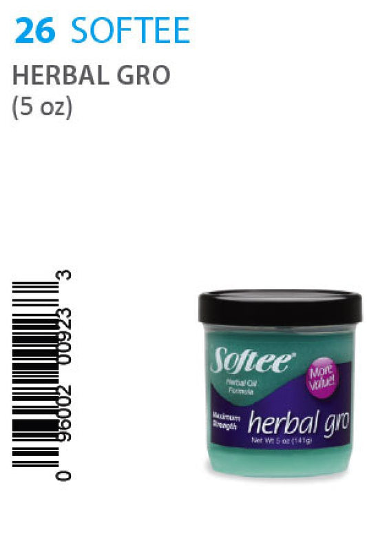 Softee-26 Herbal Gro Herbal Oil Formular -5oz