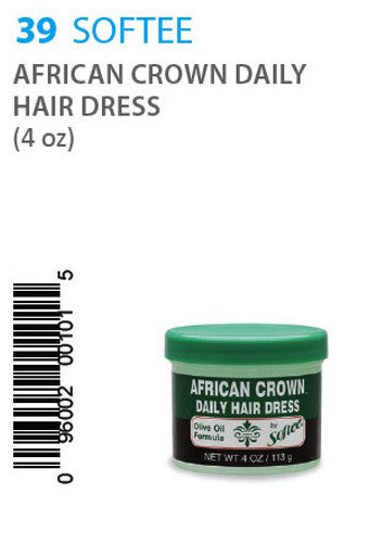 Softee-39 African Crown Daily Hair Dress -4oz