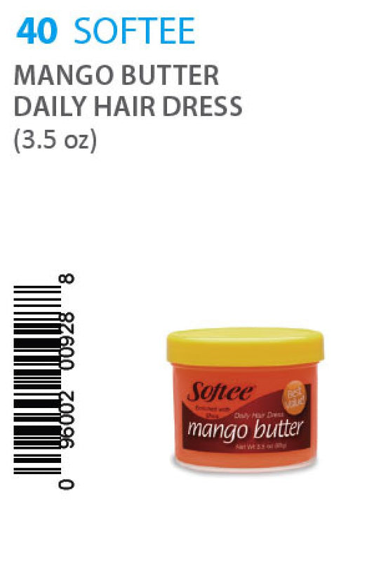 Softee-40 Mango Butter Daily Hair Dress -3.5oz