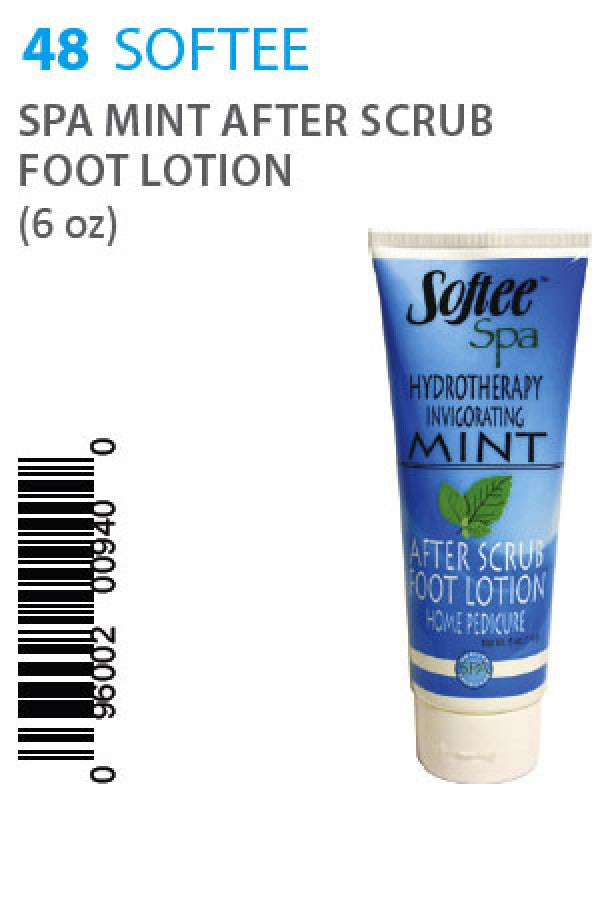 Softee-48 Spa Mint After Scrub Foot Lotion -6oz