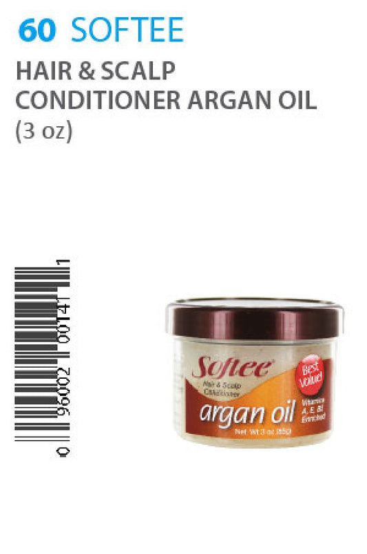 Softee -60 Hair & Scalp Conditioner Argan Oil (3oz)