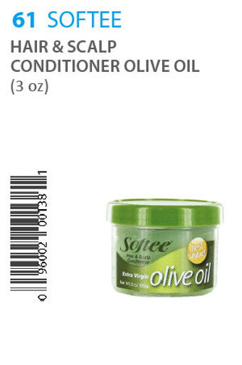 Softee -61 Hair & Scalp Conditioner Olive Oil (3oz)