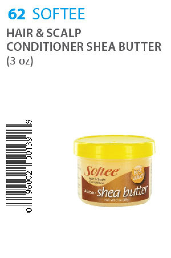 Softee -62 Hair & Scalp Conditioner Sheabutter (3oz)