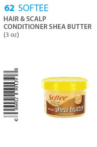 Softee -62 Hair & Scalp Conditioner Sheabutter (3oz)