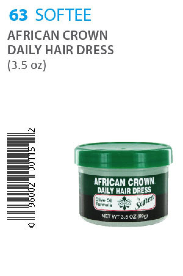 Softee -63 African Crown Daily Hair Dress (3.5 oz)