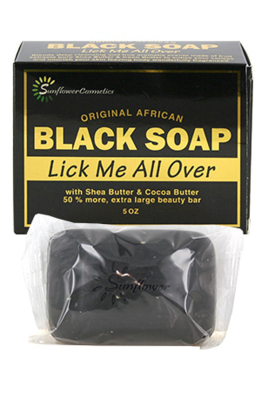 Sunflower-26 Original African Black Soap(5oz)Lick Me All Over