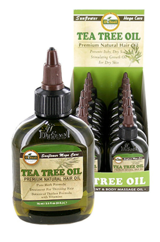 Sunflower-40 Diffel Premium Natural Hair Oil (2.5oz)-Tea Tree