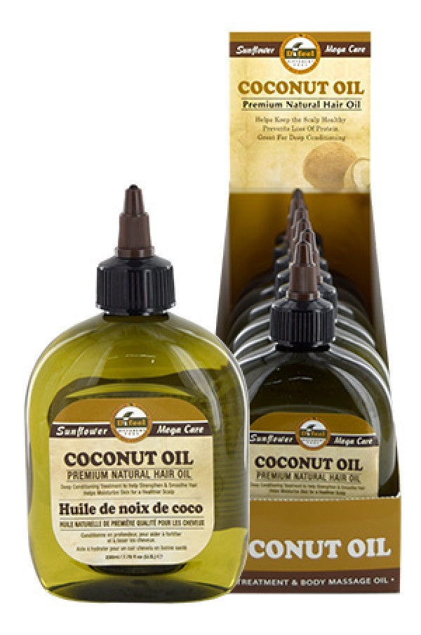 Sunflower-43 Difeel Premium Natural Hair Oil -Coconut (7.78 oz)
